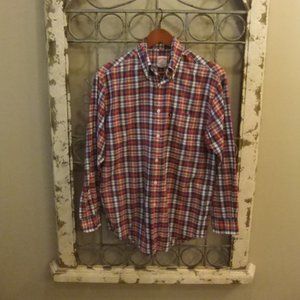 BROOKS BROTHERS L/S MENS BUTTON DOWN COLLAR SHIRT-SMALL